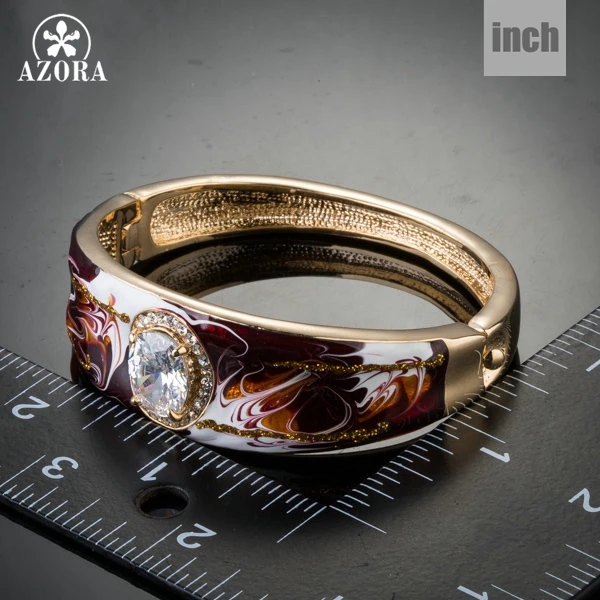 Женский Браслет манжета с фианитом золотистого цвета|bangle bracelet|cuff bangle braceletcuff |