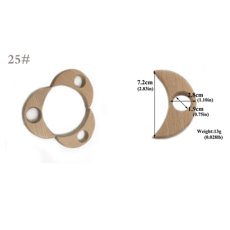 1 шт. детские деревянные Прорезыватели для зубов, деревянные игрушки для прорезывания зубов, деревянные аксессуары для прорезывания зубов, подарки для детского душа