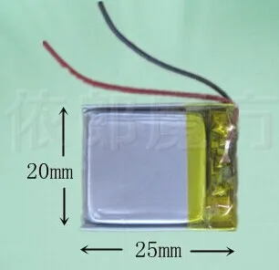 

3.7V lithium polymer battery 402025 042025 140mah MP3 little toy Bluetooth Battery 402027