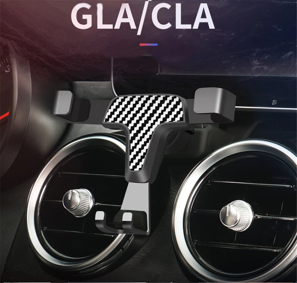 Car Air Vent Power Socket Mount Rotating Mobile Phone Holder for Mercedes Benz GLA GLC CLA C Class 