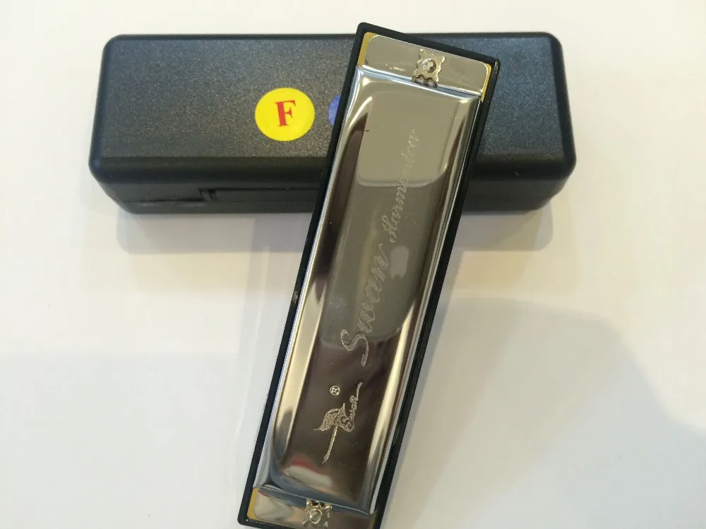 Горячая продажа Лебединая Губная гармошка 10 отверстий 20 тонов F KEY mundharmonika organ