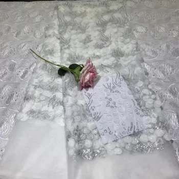 

Embroidered Mesh Fabric Nigerian Lace Fabrics 2019 High quality African Tulle Lace Fabric French Net Lace Fabric for sewing