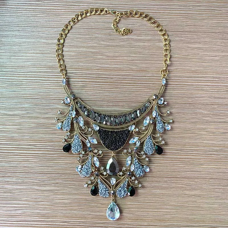 Богемный многослойное ожерелье цветные бусины цепочки и ожерелья s воротник чокер колье Классика Ювелирные изделия для женщин