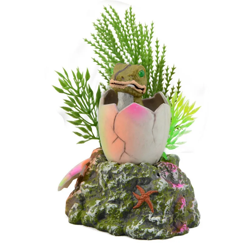 New Born Broken Shell Dinosaur Fish Tank Aquarium Decoration Air