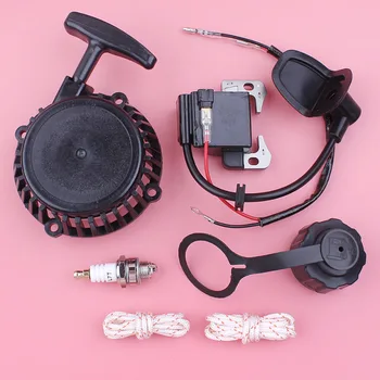 

Recoil Starter Rope Ignition Coil Fuel Tank Cap For Robin NB411 CG411 2 Stroke Trimmer Brush Cutter Engine Motor Part