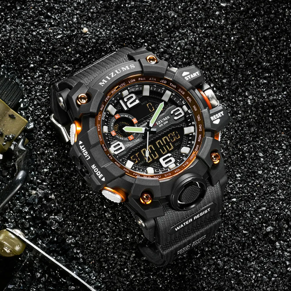 Big Dial Digital Watch S SHOCK Men Military Army Watch Water Resistant LED Sports Watches luxury brand mizums watches drop shipping (16)