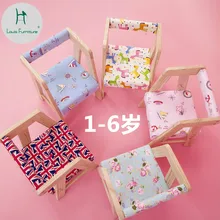 Луи Мода детские стулья обратно твердой древесины милый мультфильм стулья детский сад ребенок