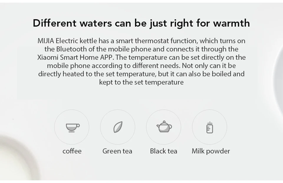 Original Xiaomi Mi Electric Water Kettle 1.5L Capacity Constant Temperature Control 304 Stainless Steel Inner Pot Water Bottle (2)