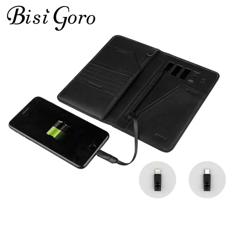 BISI GORO 2019 унисекс Умный кошелек телефон USB для зарядки посылка паспорта