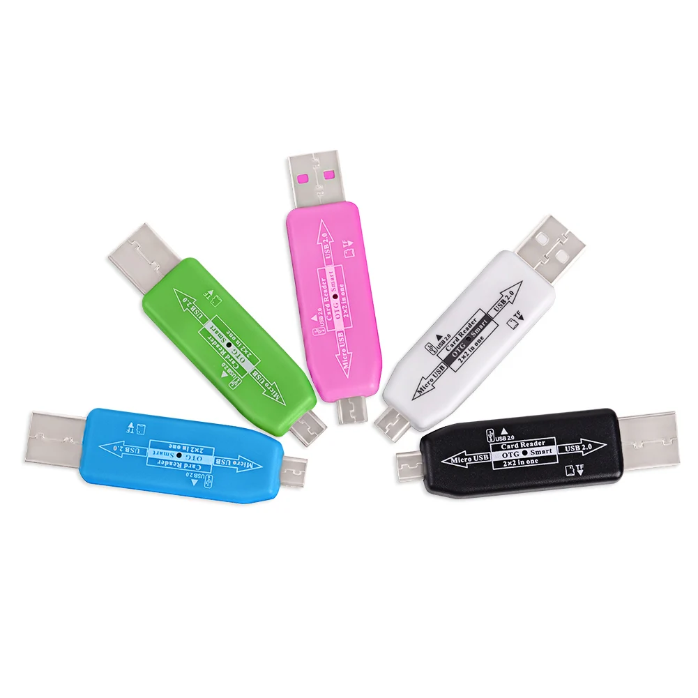 Новый OTG картридер USB 2 0 концентратор Мини памяти TF Card Reader адаптер Высокое
