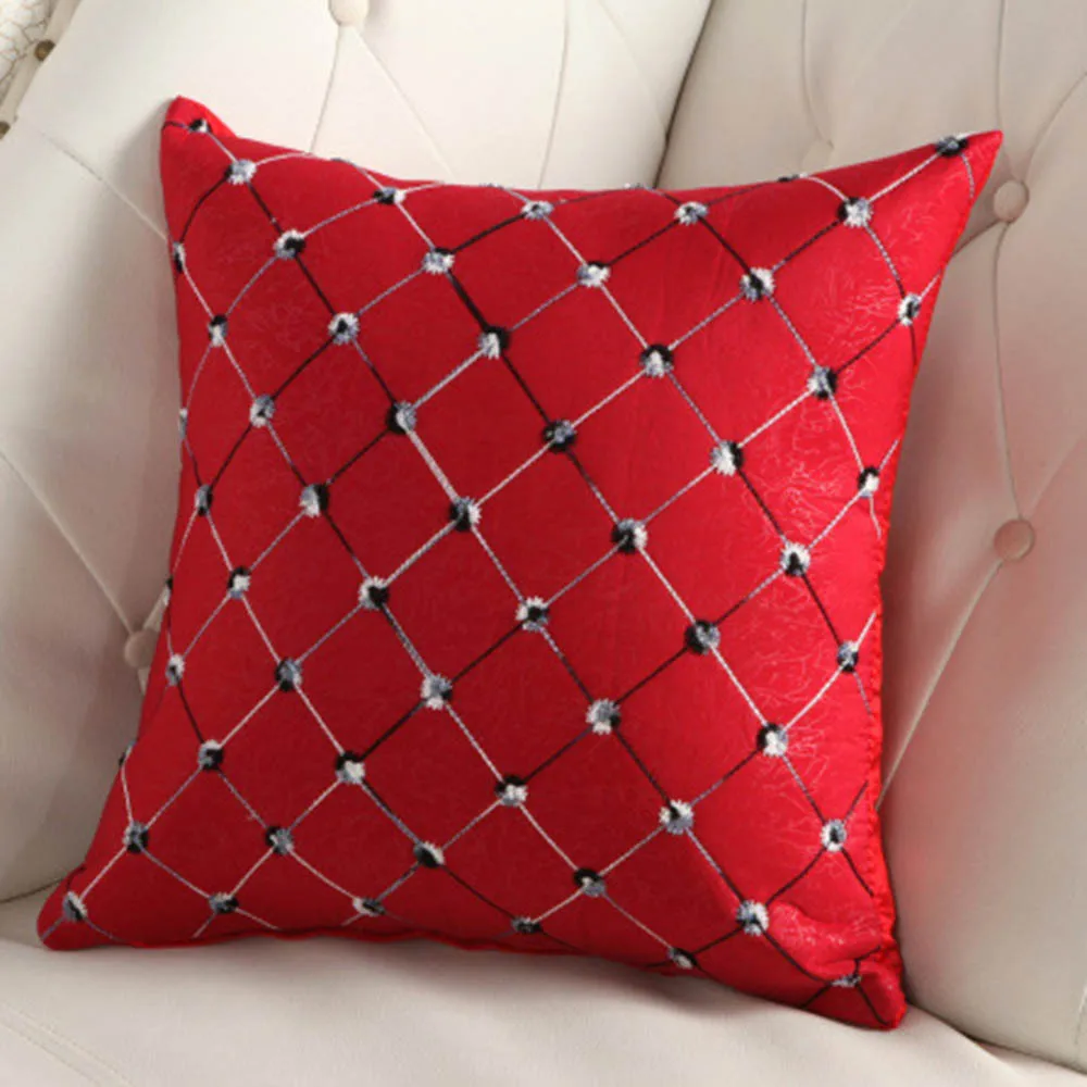 Aliexpress.com : Buy Square Lattice Throw Pillow Case Home Room Cover Square Pillow Case from ...