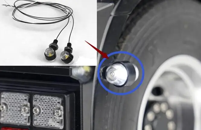 

Width/position/warning/front position /rear position LED light Tamiya 1/14 tractor, R470 R620, King Knight, MAN, FORD, GL,lesu