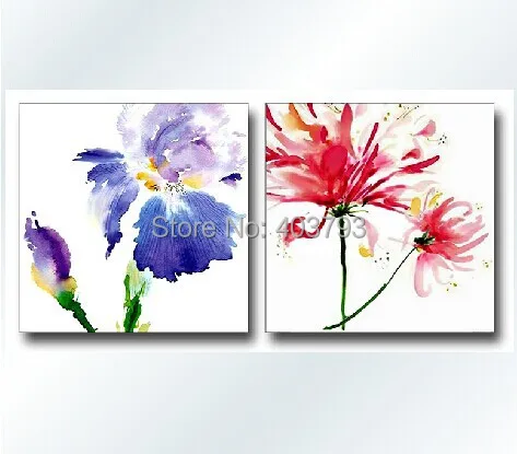 

modern fashion oil painting on canvas wall art hand painted paintings flower free shipping