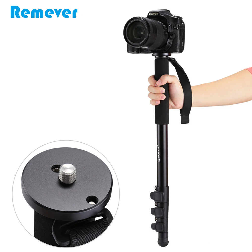 

New Aluminum Alloy Self-Standing Monopod legs with 3/8 Screw Portable Professinal Monopod Tripod for DSLR Cameras Travelling