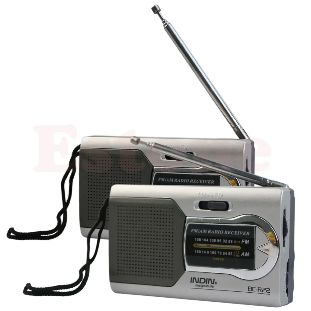 

1 PC Universal Slim AM/FM Mini Radio World Receiver Stereo Speakers MP3 Music Player