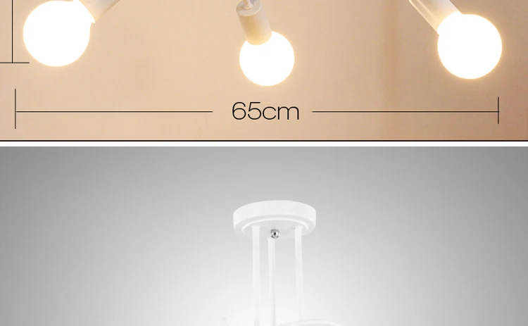 Luz de Teto Nórdico Moderno Simples Personalizado Criativo Lâmpadas Nordic Restaurante Quarto Sala Estar Metal Material Ferro 7 living room