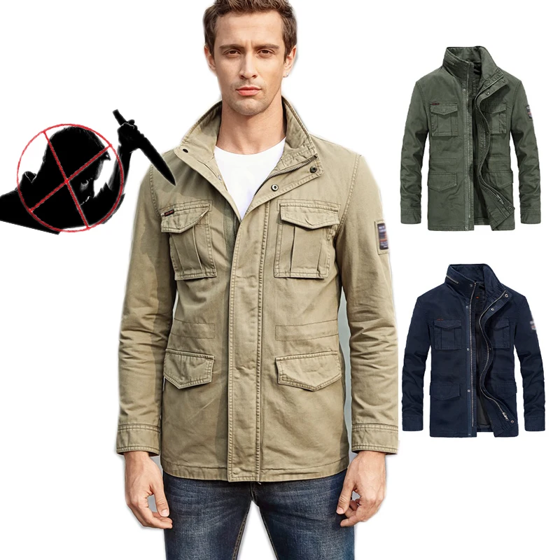

Self Defense Security Anti-cut Stab proof Men Jacket Civil using Casual Stealth Defense blouse Police Personal Tactics Clothes