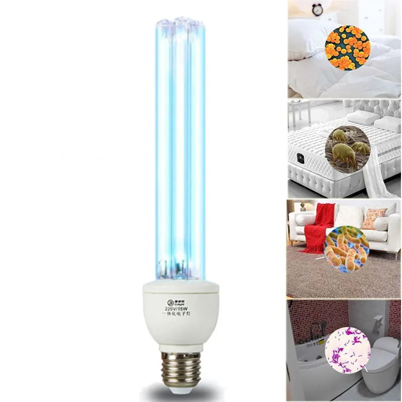 Продажа Кварцевый UVC бактерицидные лампы КЛЛ Напряжение 220 В, 110 В мощность 25 Вт 15 Вт, e27 базы для дезинфекции бактериальных убить клещей дезодорант