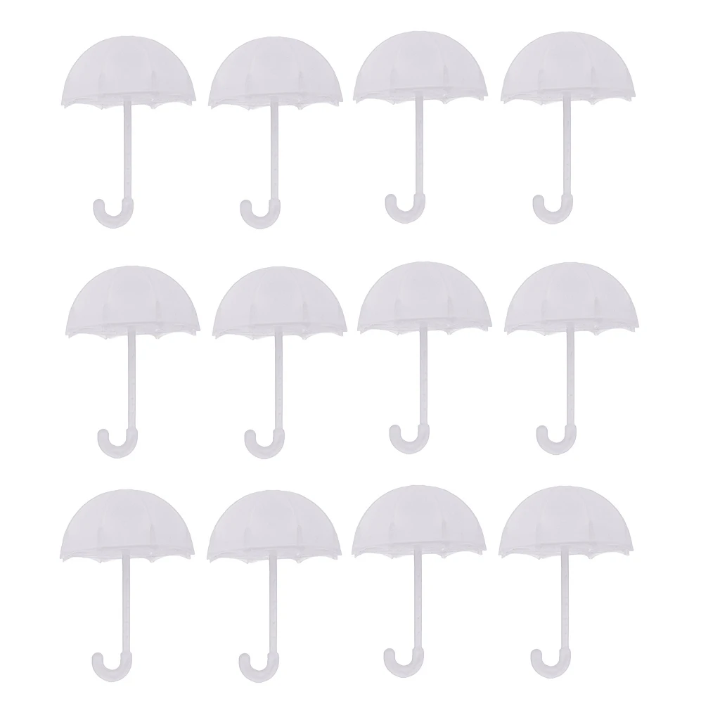 Pieces of 12/Set Clear Small Umbrella Sweets Candy Boxes Baby Shower Gift Favor