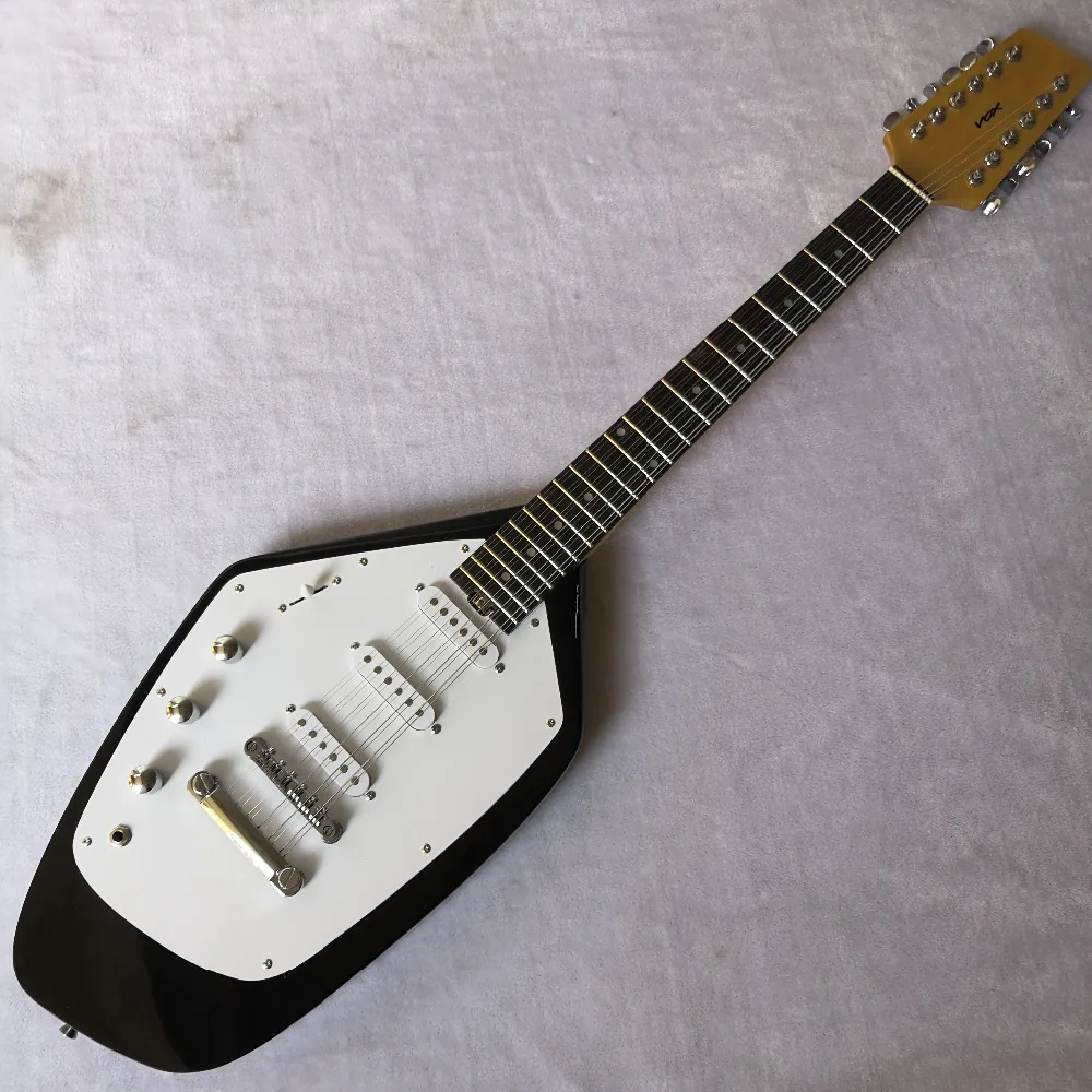 

12 strings left hand guitar irregularity electric guitar free shipping