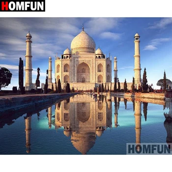 

HOMFUN Full Square/Round Drill 5D DIY Diamond Painting "Religious castle" Embroidery Cross Stitch 5D Home Decor Gift A07579