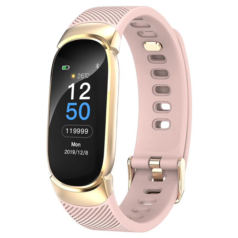 

Female Smart Fitness Bracelet Color Screen Smart Band Blood Pressure Heart Rate Monitor Electronic Health Wristband PK mi band 3