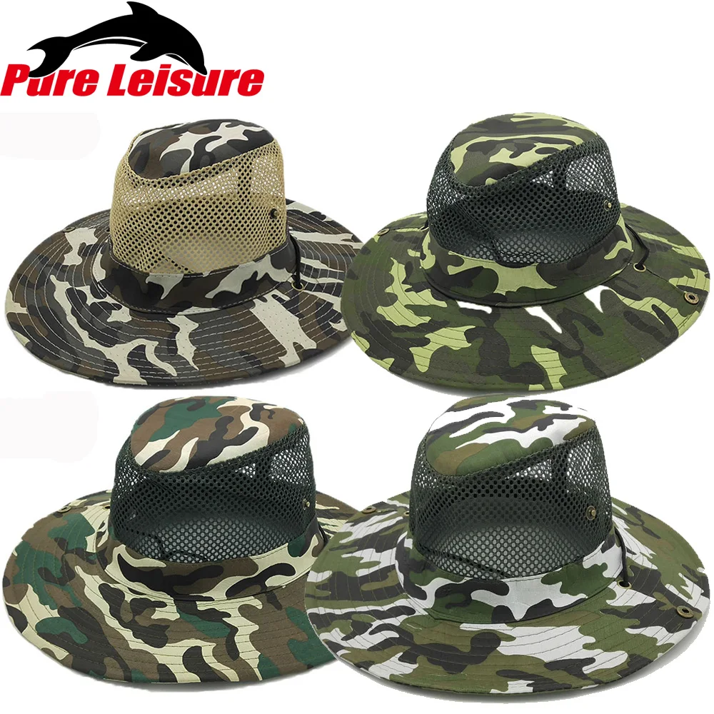 PureLeisure UV Hat Fishing Summer Men and Women Breathable Fishing Cap Casual Camouflage Outdoor