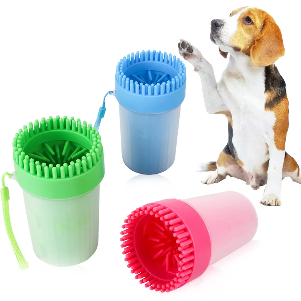 

Pet Paw Washer Cup Dog Foot Wash Tools Gentle Silicone Brush Pet Grooming Brush Quickly Clean Paws Muddy Feet Cleaning Supplies