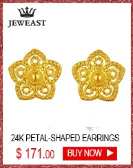 18k Pure Gold Stud Earring Exquisite Elegant Women Jewelry Rose Yellow White Star Miss Girl Gift For Birthday Hot Sale Good New