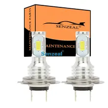 SENZEAL 2pcs Super Bright CSP 3570 H7 Car Fog Light Bulbs 72W Car Daytime Running Light 1000Lm 12-24V Led Auto Bulb LED Lamp DRL SENZEAL 2pcs Super Bright CSP 3570 H7 Car Fog Light Bulbs 72W Car Daytime Running Light 1000Lm 12-24V Led Auto Bulb LED Lamp DRL