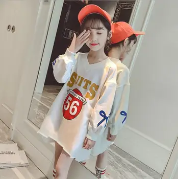 

2019 Korean style girls dress fashion cotton spring girls dresses 4-9t A908