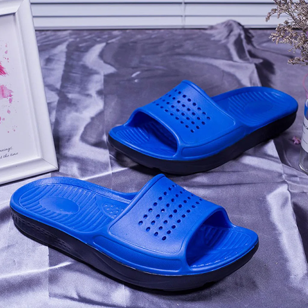 Мужские шлепанцы для ванной; летние пляжные сандалии; нескользящие Вьетнамки; мужские уличные домашние тапочки; сандалии размера плюс; повседневная обувь