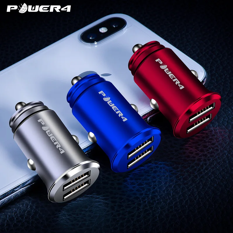 

Power4 4.8A Super Fast Car Charger For Phone Earphone Mp3 Player Charging Smart Dual USB Car Charger For Samsung S8 S9