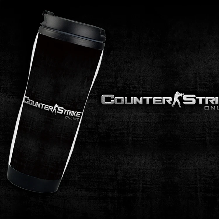 

free shiping wholesale 12pcs/lot350ml CSOL mug CSOL game adversing cup , coffee mug ,can keep warm and cold a coffee time