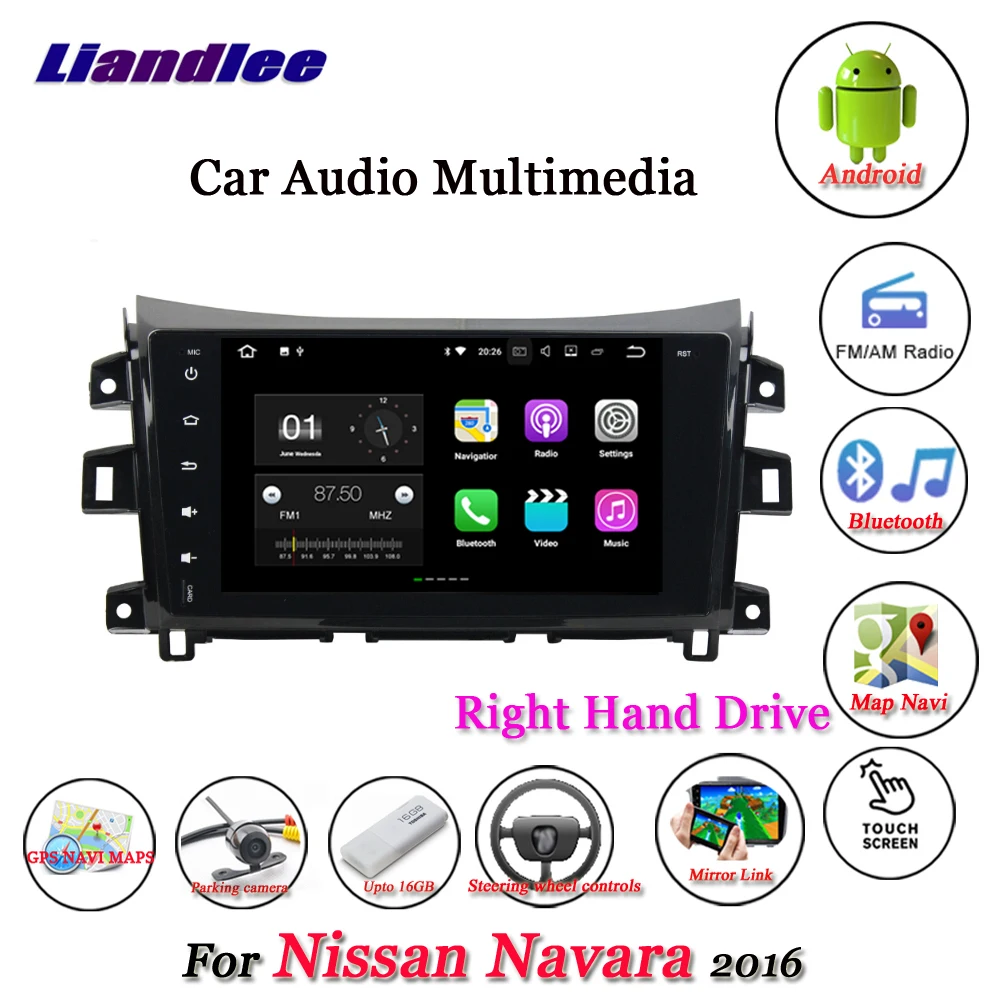 Clearance Liandlee Car Android System For Nissan Navara 2016 Right Hand Drive Stereo Radio Wifi GPS Map Navi Navigation Multimedia No DVD 1