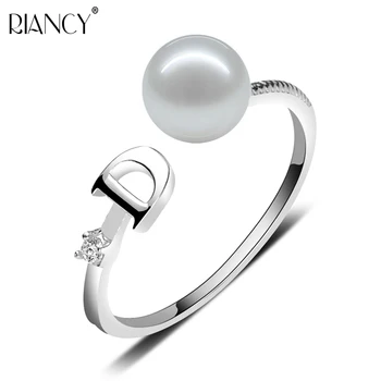 

100% real pearl jewelry rings,white natural freshwater pearl rings for women, trendy pearl ring , fine engagement gift