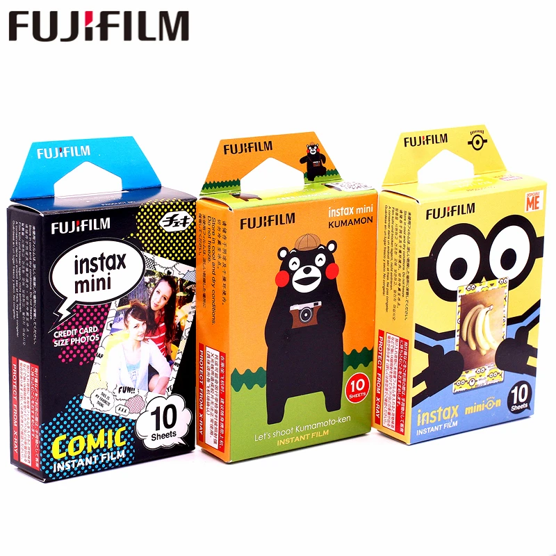 Fujifilm 30 листов Instax Mini Comic + KUMAMON Миньон мгновенная пленка фотобумага для камеры 8 7 s 25