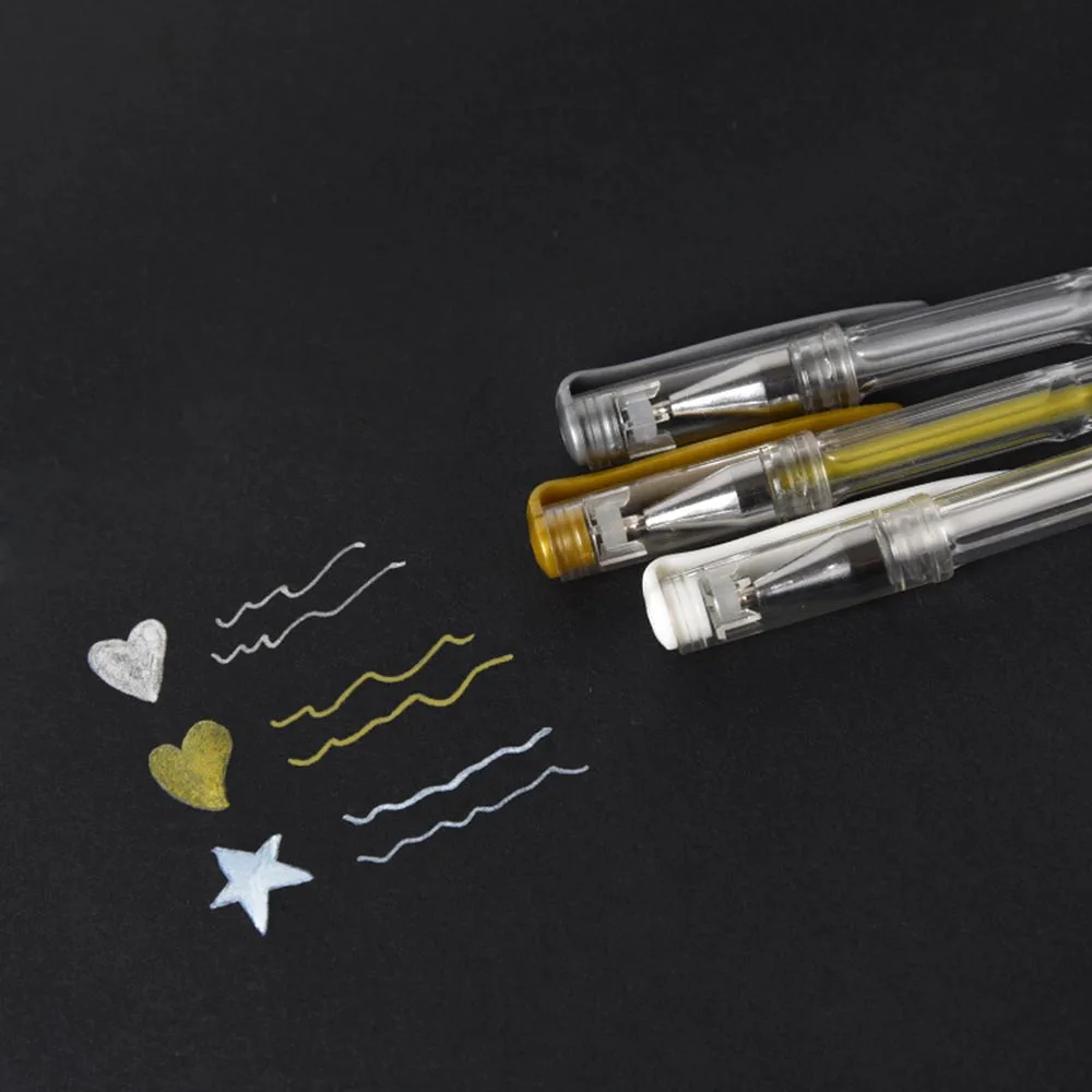 3 шт./лот 0,7 мм белые золотые серебряные гелевые ручки набросок рисунок ручка для художественного маркера дизайн комикс манга Живопись принадлежности