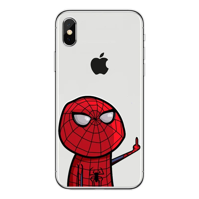 Чехол для телефона с рисунком iphone 6s 7 8 plus X XS Max XR мягкий силиконовый защитный чехол