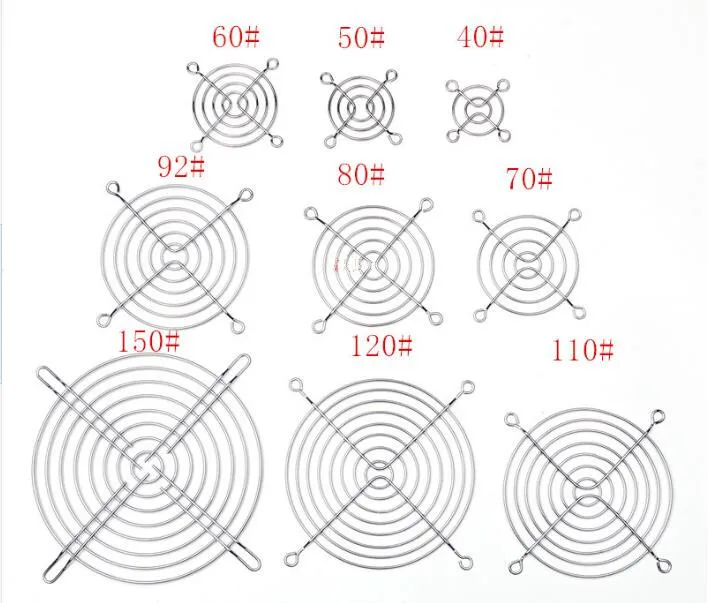 DuoWeiSi 3d принтер 8 см крышка вентилятора металлический забор крышка вентилятора защитная решетка металлическая(железо см) покрытие крышка вентилятора для 8 см вентилятор