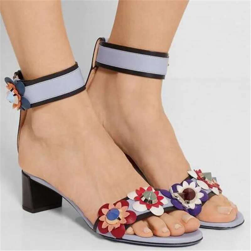 colorful leather sandals