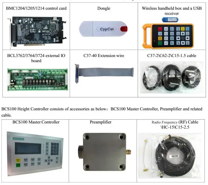 Хорошая цена система Cypcut для лазерной резки Fscut и 2000C/3000C BCS100 Плоская режущая система