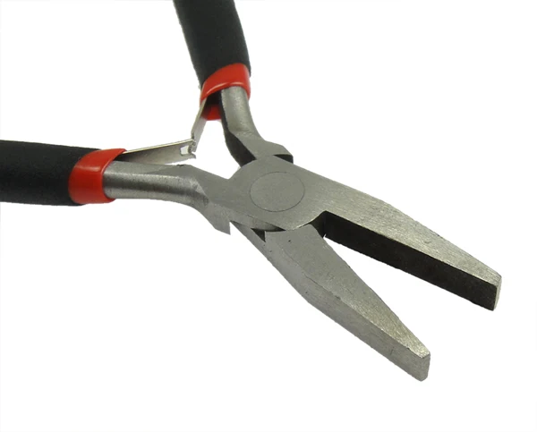 

YYW 1 PC DIY Making Designer Gifts Ferronickel Flat Nose Pliers Jewelry Making Hand Tools Black 12.2cm Long Nose Plier Jewelry
