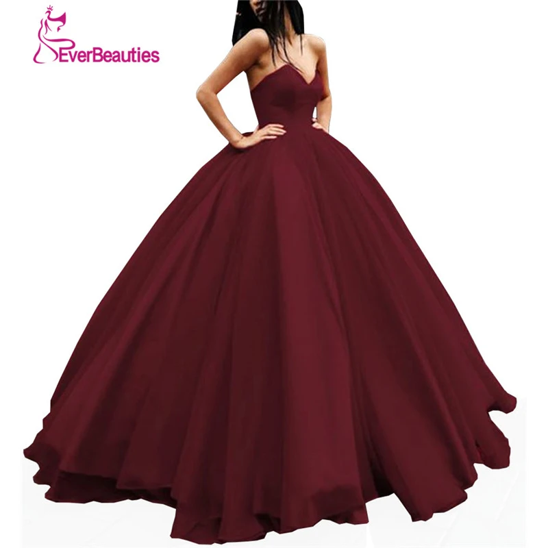Elegant Evening Dress Long 2019 Tulle Women's Ball Gown Sweetheart Prom Party Dress Abiye Robe De Soiree Elegant Evening Dress Long 2019 Tulle Women's Ball Gown Sweetheart Prom Party Dress Abiye Robe De Soiree