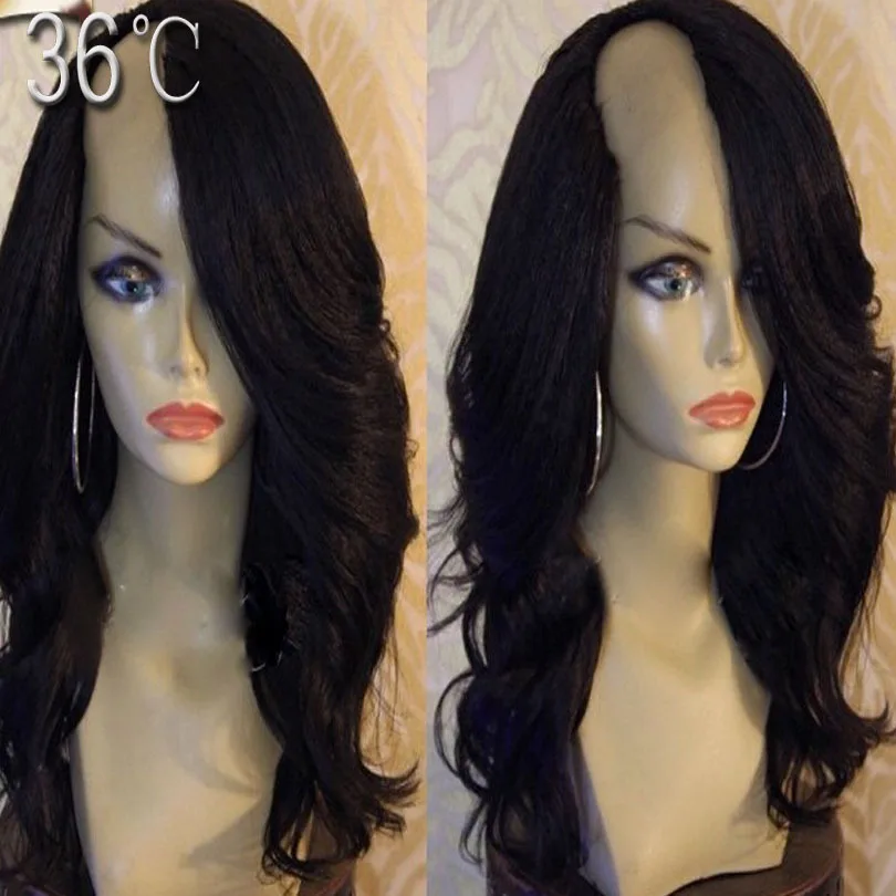 36 Soft Silky Wavy U Part Wig Human Hair Peruvian Virgin Human Hair