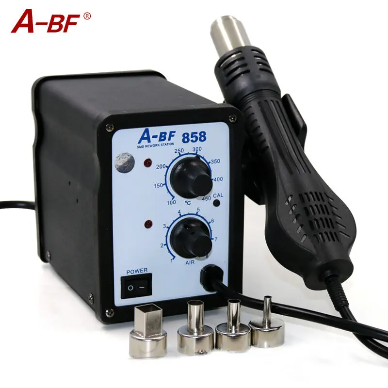 

A-BF 858 Hot Air Rework Station Fan Type Hot air Gun desoldering station LED Digital heat gun Free shipping 220V 700W