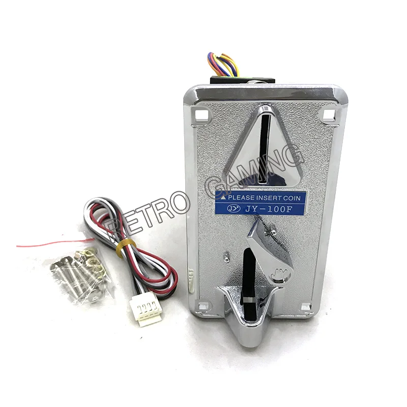 US $329.18 50PCS CPU Coin Selector Coin Acceptor JY100F Plastic Panel Advanced Front Entry mech For Vending Machines Arcade Machine parts