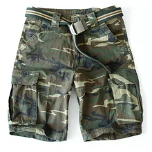 Прямая новые модные мужские шорты Карго камуфляжные военные тактические Комбинезоны Брюки S-3XL XP17