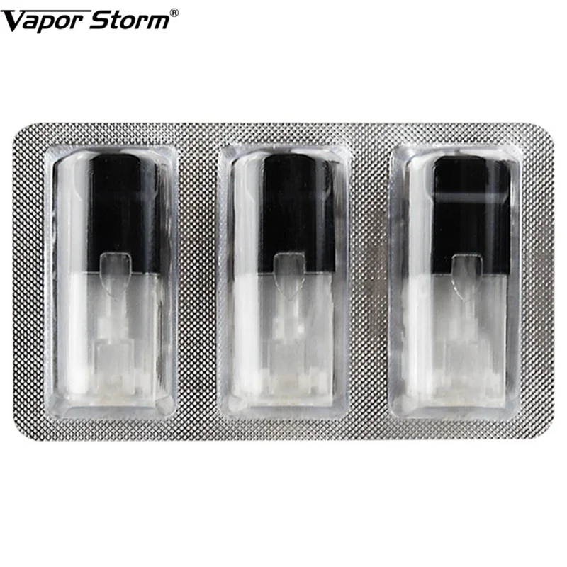 

3pcs Stalker Cartridge Pod Vape Kit Vapor Storm Refillable Pod Starter Kit Pen All-in-one 1.8ML 1.6ohm Capacity Cartridge