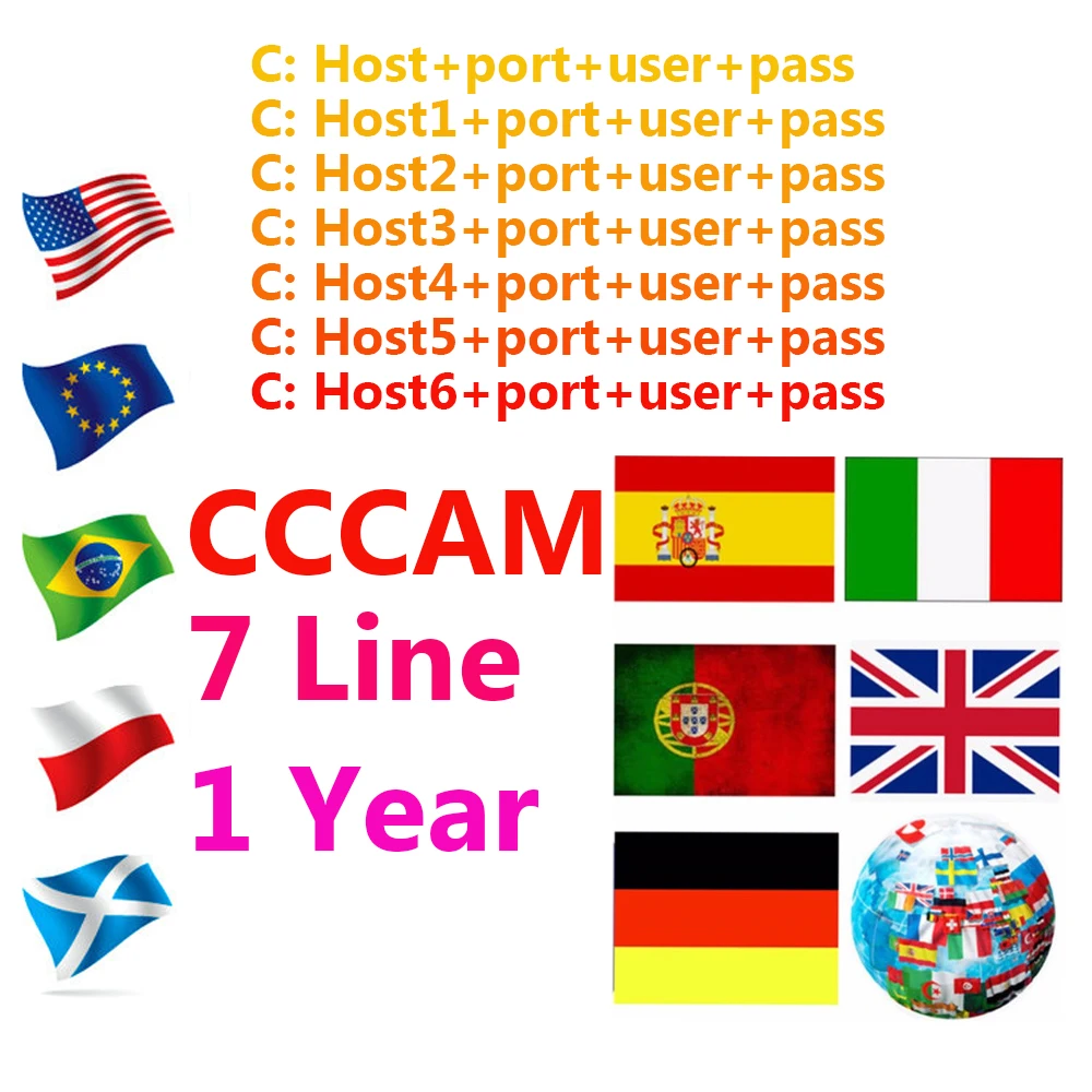 

1 Year CCcams Europe Cline 18 monthes Server cccam Cline for Power VU+ DVB-S2 Satellite TV Germany Freesat for tv box Gt media